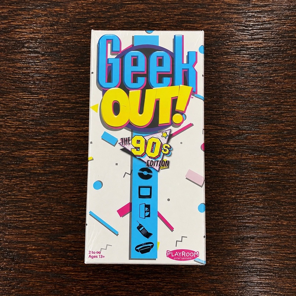 NEW Geek Out! The 90s Edition Board Game PlayRoom Entertainment Trivia Sealed